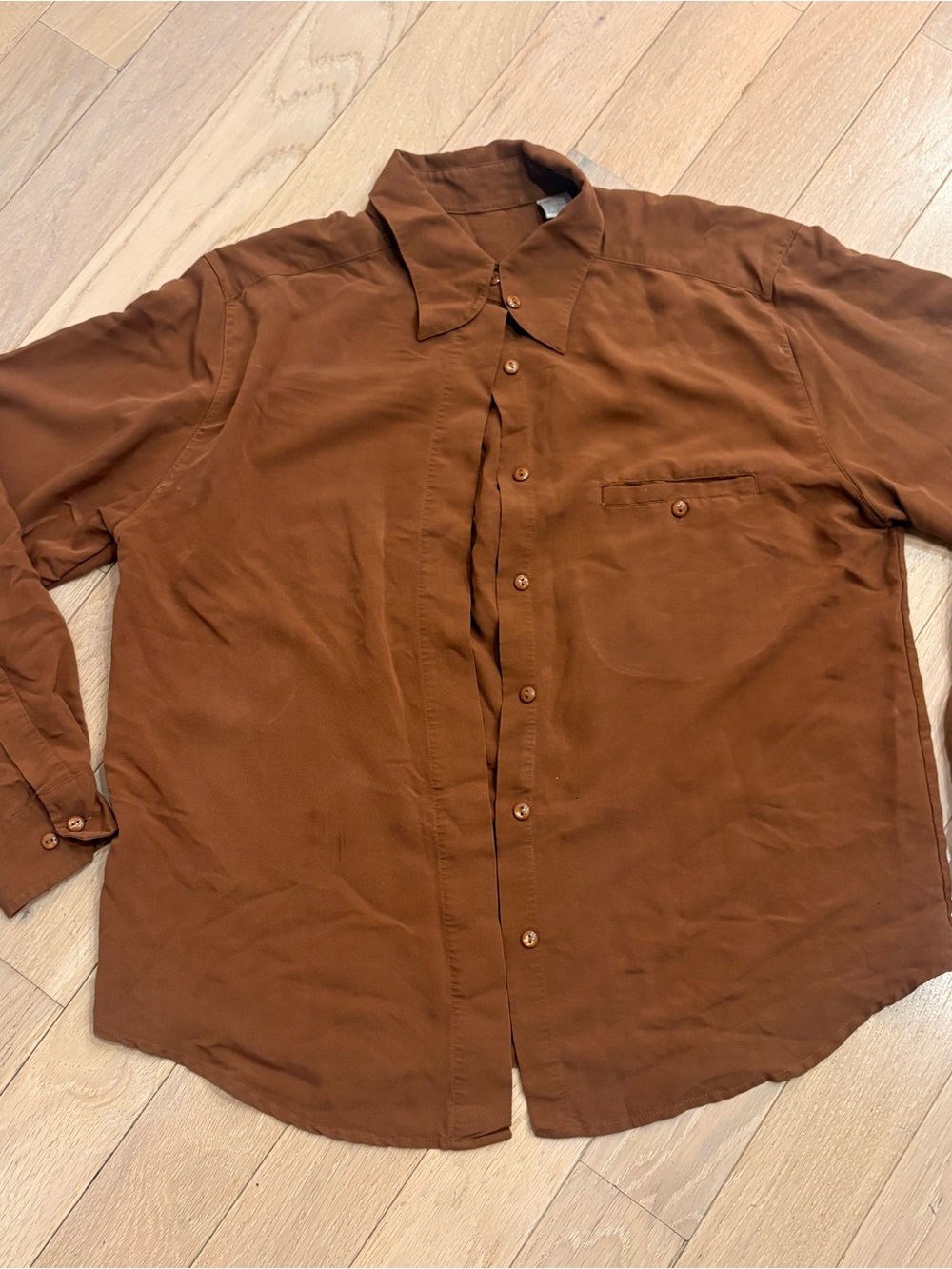 Vintage Soft Brown Over Shirt